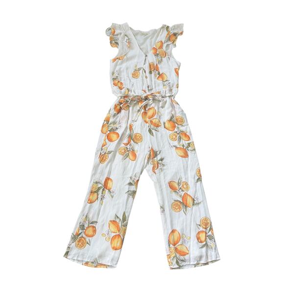 For Love & Lemons Limonada Jumpsuit Lemon Print - Picture 3 of 15